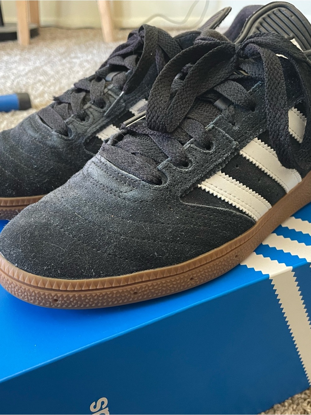 adidas Men’s Black Suede Busenitz
